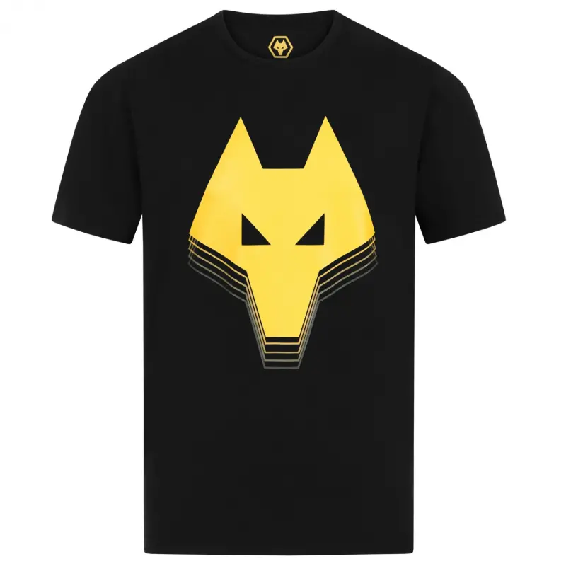 Wolverhampton Wanderers Kits Shop | Wolf Head T-Shirt – Black Wolves Jerseys and Gear